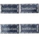 4 SILH METAL INVITATION