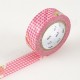 MT MASKING TAPE 15mm x 10m MOTIF FLOWER RED