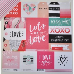 CRATE PAPER HELLO LOVE LOTS OF LOVE 30.5 cm x 30.5 cm