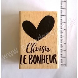 FLORILEGES DESIGN TAMPON BOIS CAPSULE MAI CHOISIR LE BONHEUR