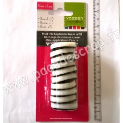 VAESSEN RECHARGE DE MOUSSE POUR MINI APPLICATEUR D'ENCRE X10