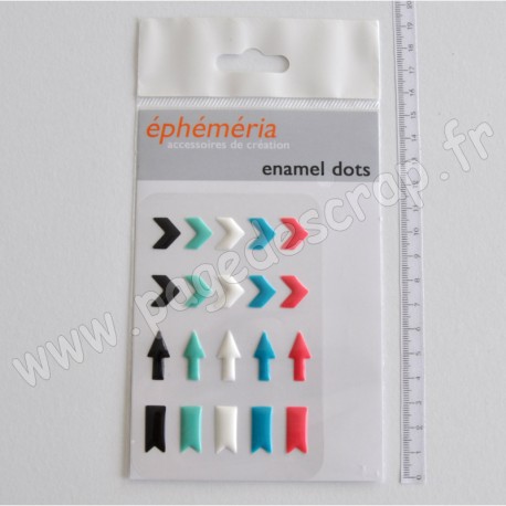 EPHEMERIA ENAMEL DOTS CHEVRONS FLECHES