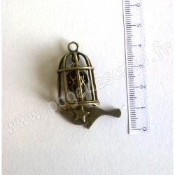 SCRAPBERRY'S CHARMS BIRDCAGE WITH A PENDANT 29 x 45 mm