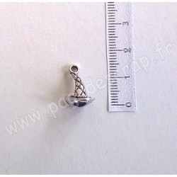 SCRAPBERRY'S CHARMS WITCH HAT SILVER 9 x 16 mm